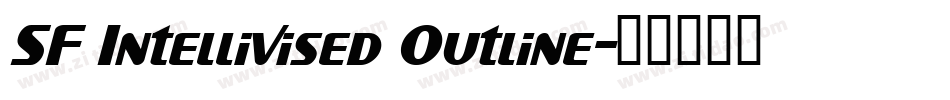 SF Intellivised Outline字体转换
